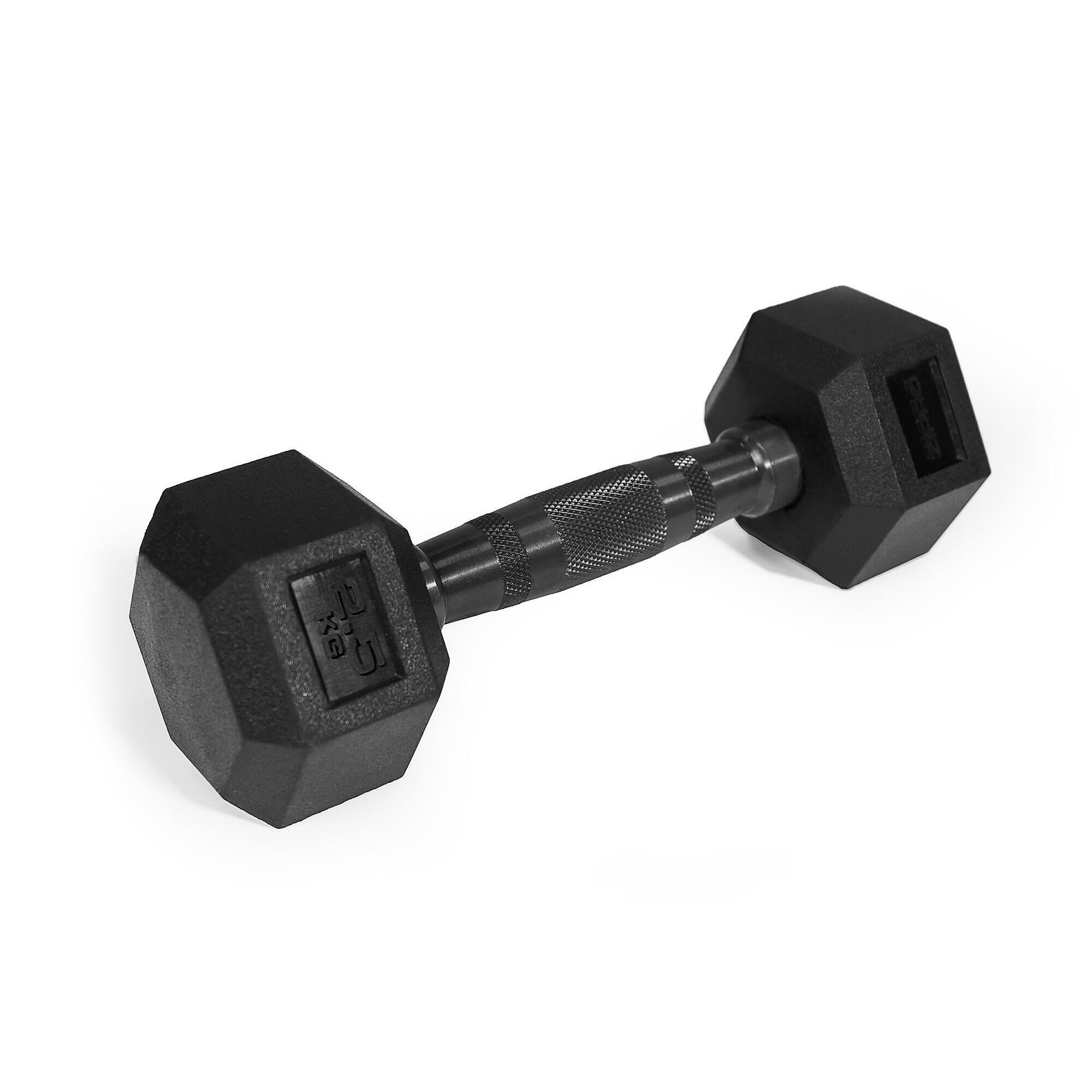 Zipro - Zipro Hex Haltère Caoutchouté Pour La Musculation - Haltère - Noir - 2,5 Kg - Decathlon