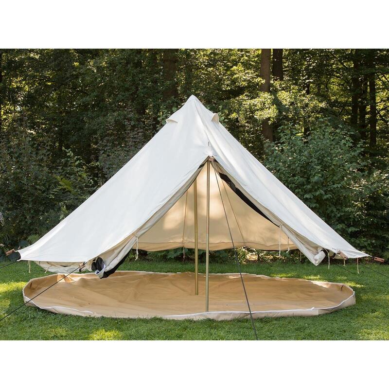 Tente Tipii 400 Canvas - tipi pour 8 pers 100% coton - 400x400x250 cm - Camping