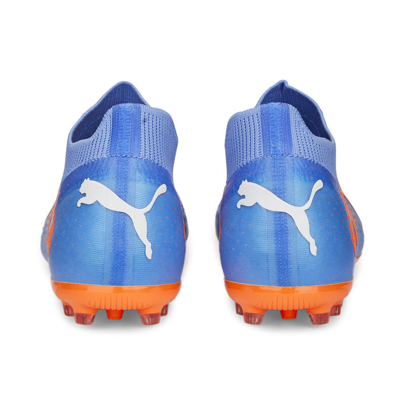 Scarpe da calcio FUTURE Match MG PUMA Blue Glimmer White Ultra Orange