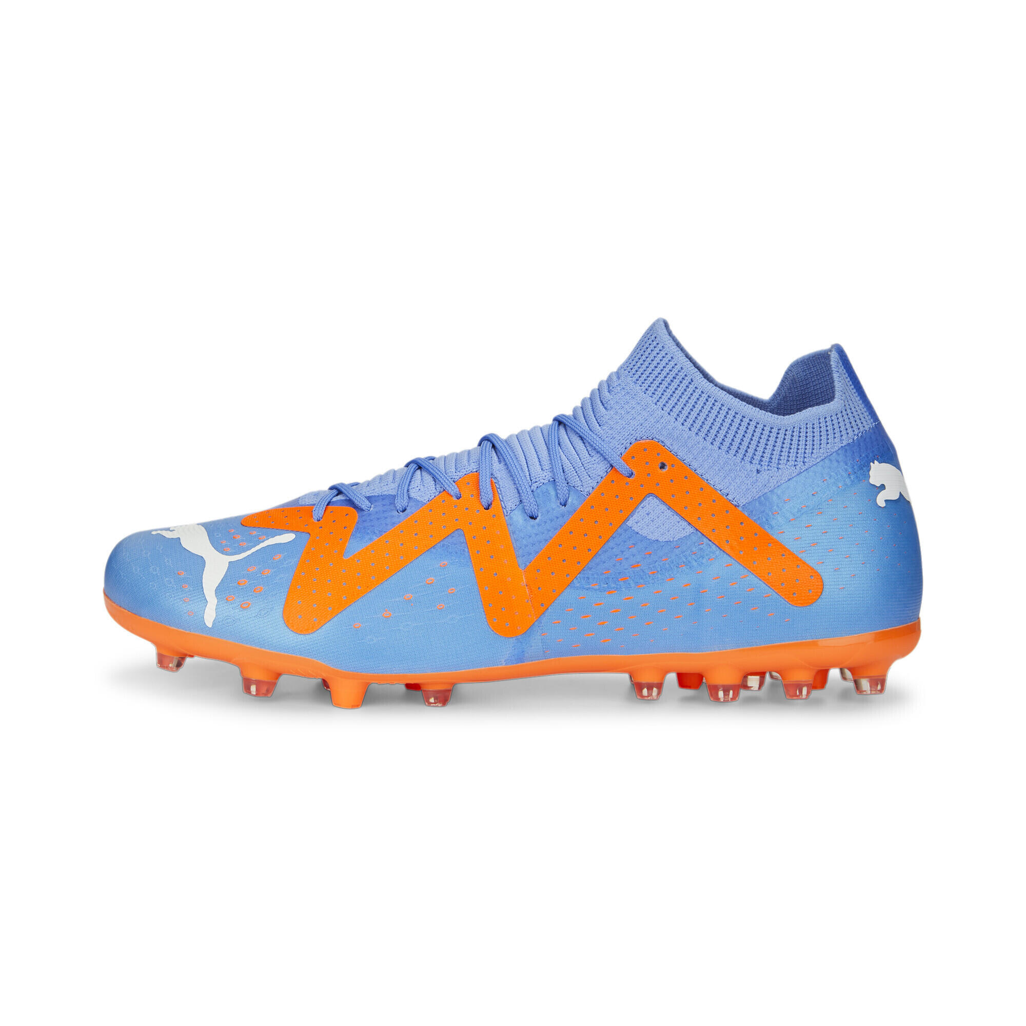 Scarpe da calcio FUTURE Match MG PUMA Blue Glimmer White Ultra Orange 6/7