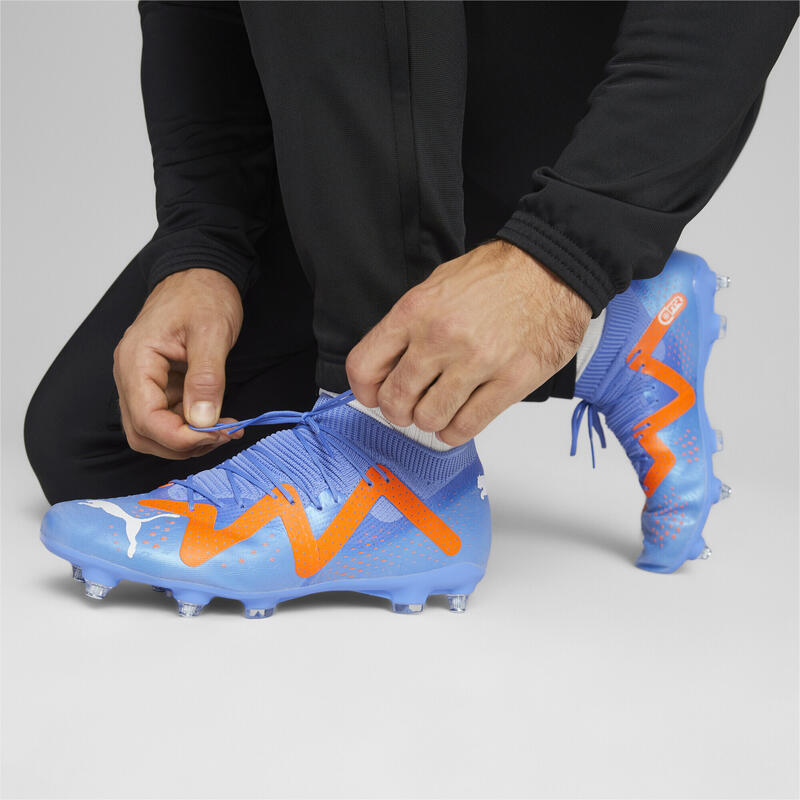 Botas de fútbol FUTURE Match MxSG PUMA Blue Glimmer White Ultra Orange