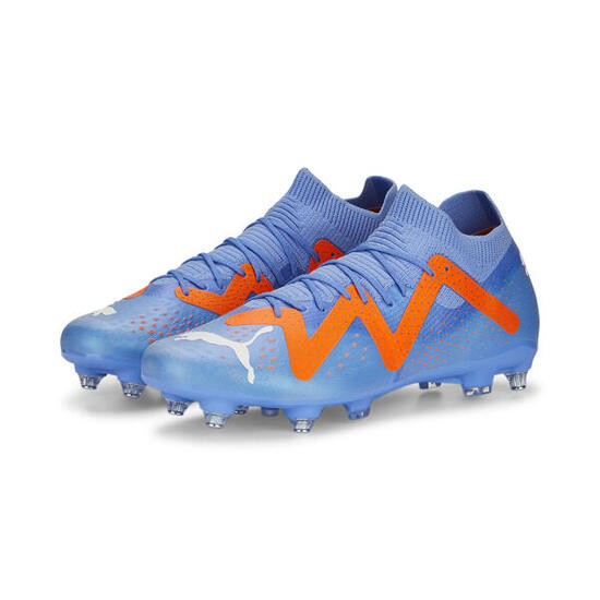 Chaussures de football FUTURE Match MxSG PUMA Blue Glimmer White Ultra Orange