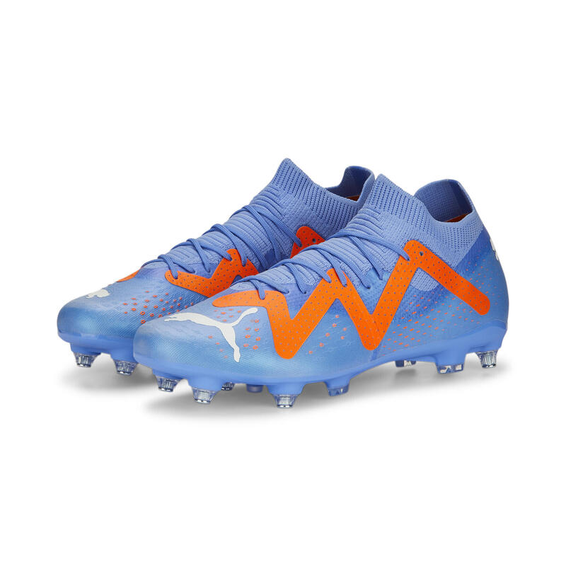 Botas de fútbol FUTURE Match MxSG PUMA Blue Glimmer White Ultra Orange