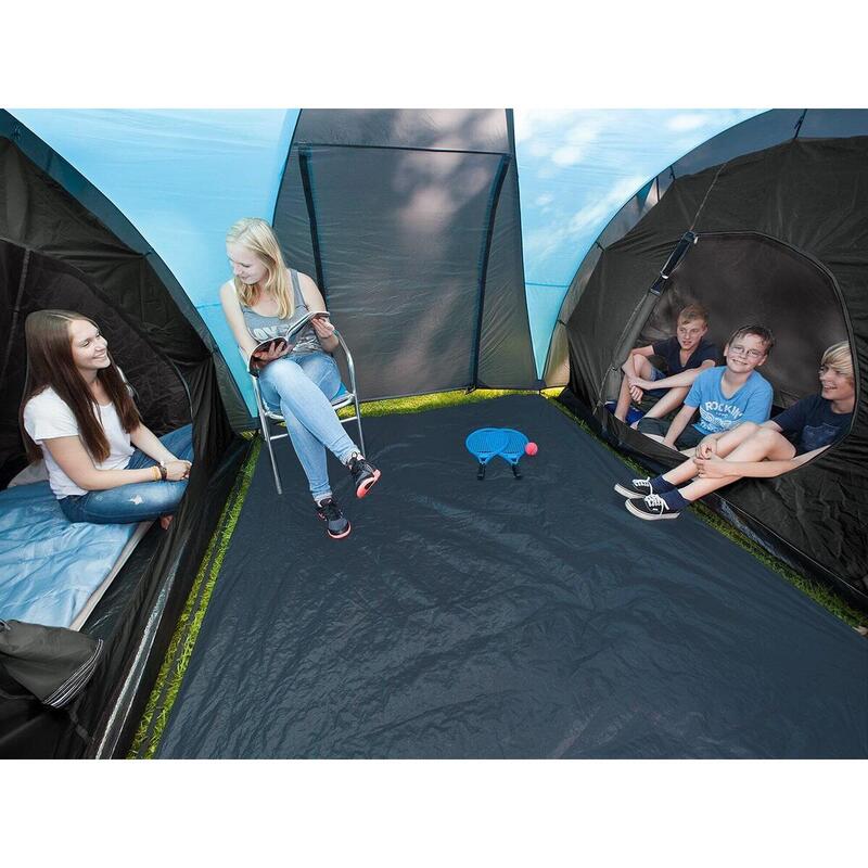 Koepeltent Hammerfest 4 - 4 persoons campingtent - 2 slaapcabines - zonnescherm