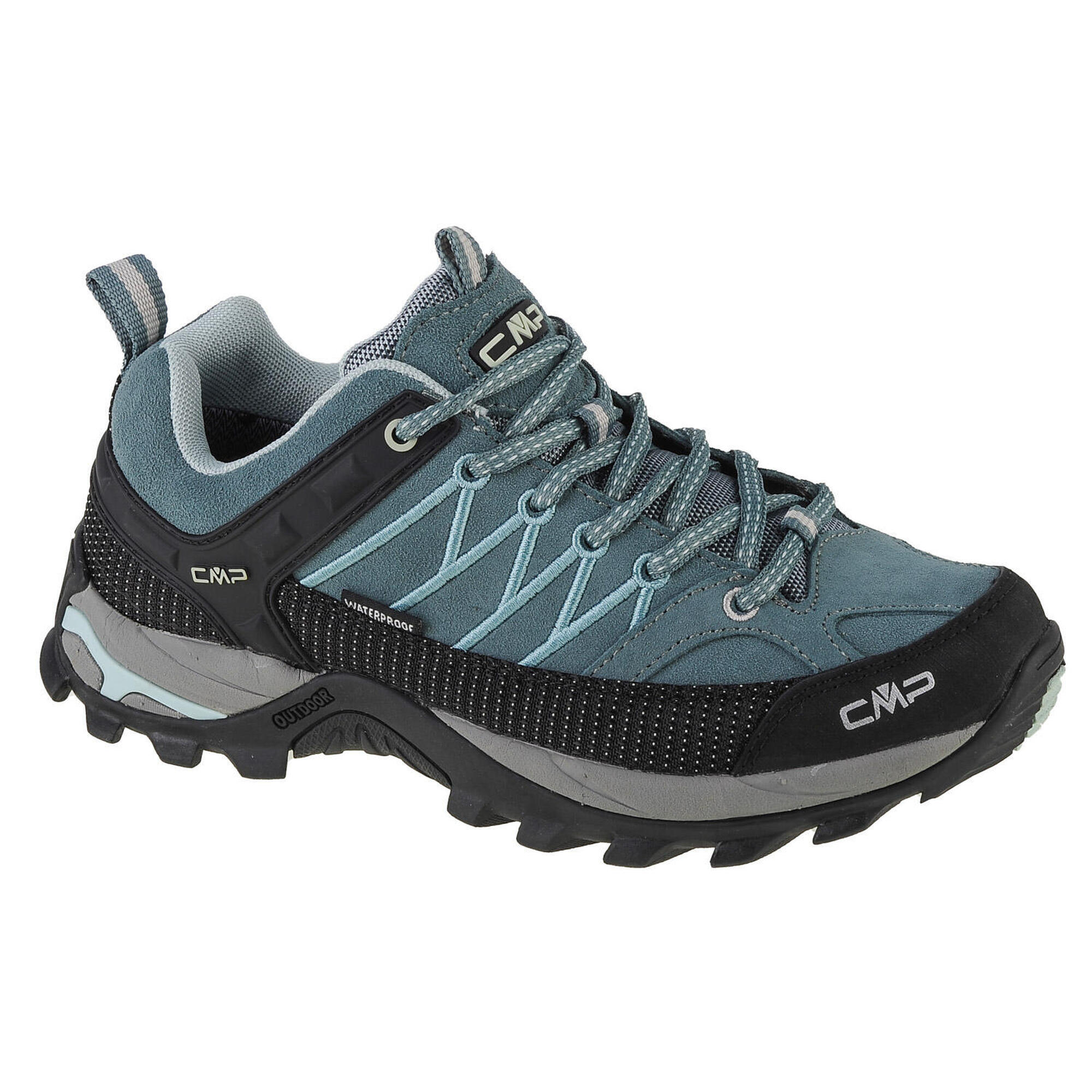 Cmp - Chaussures Randonnée Pour Femmes Rigel Low - Chaussures De Sport - Bleu|vert - 41 - Decathlon