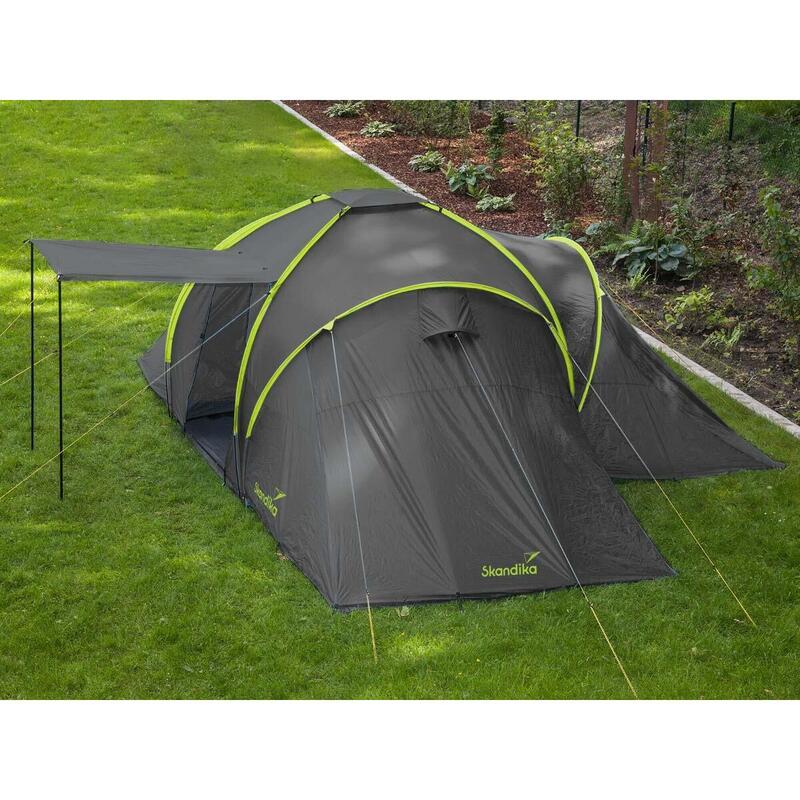 Daytona 6 - Tente de camping familiale dôme - 6 pers. - 530x370cm - anthra