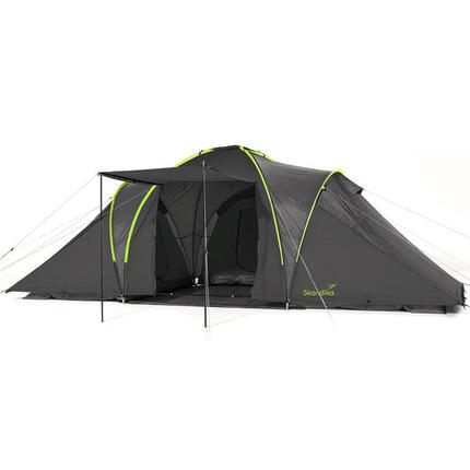 Tente familiale dôme camping Daytona 6 - 6 personnes - 530x370 cm - 3 cabines