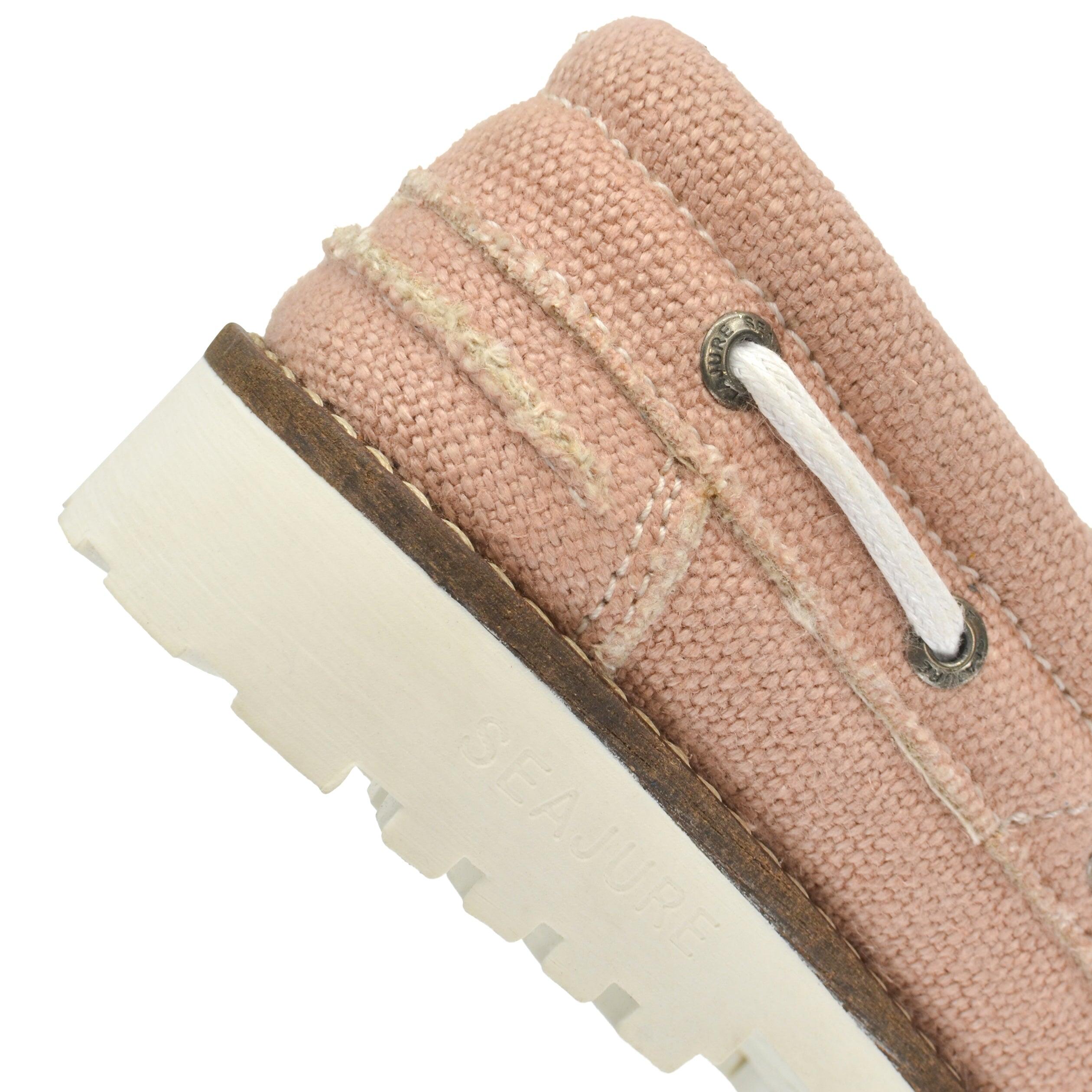 Zapatos Náuticos Cáñamo y Vegan Seajure Pasjaca Mujer Rosa 4/5