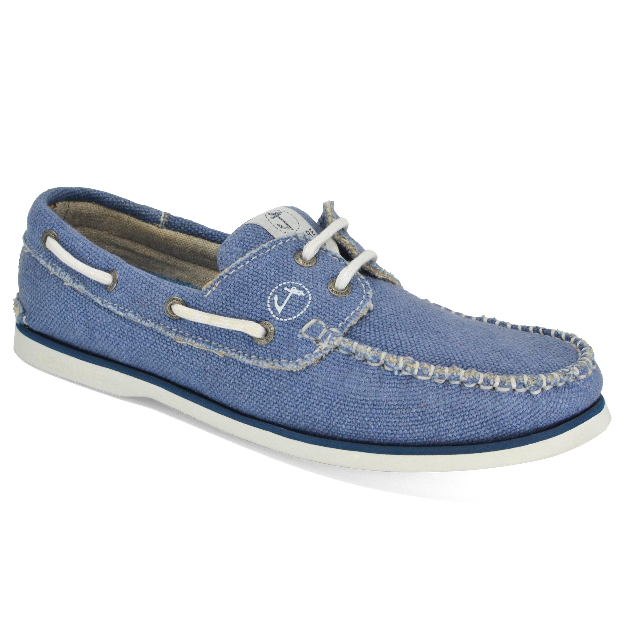 Sapatos de Vela Cânhamo e Vegan Fidden Homem Azul