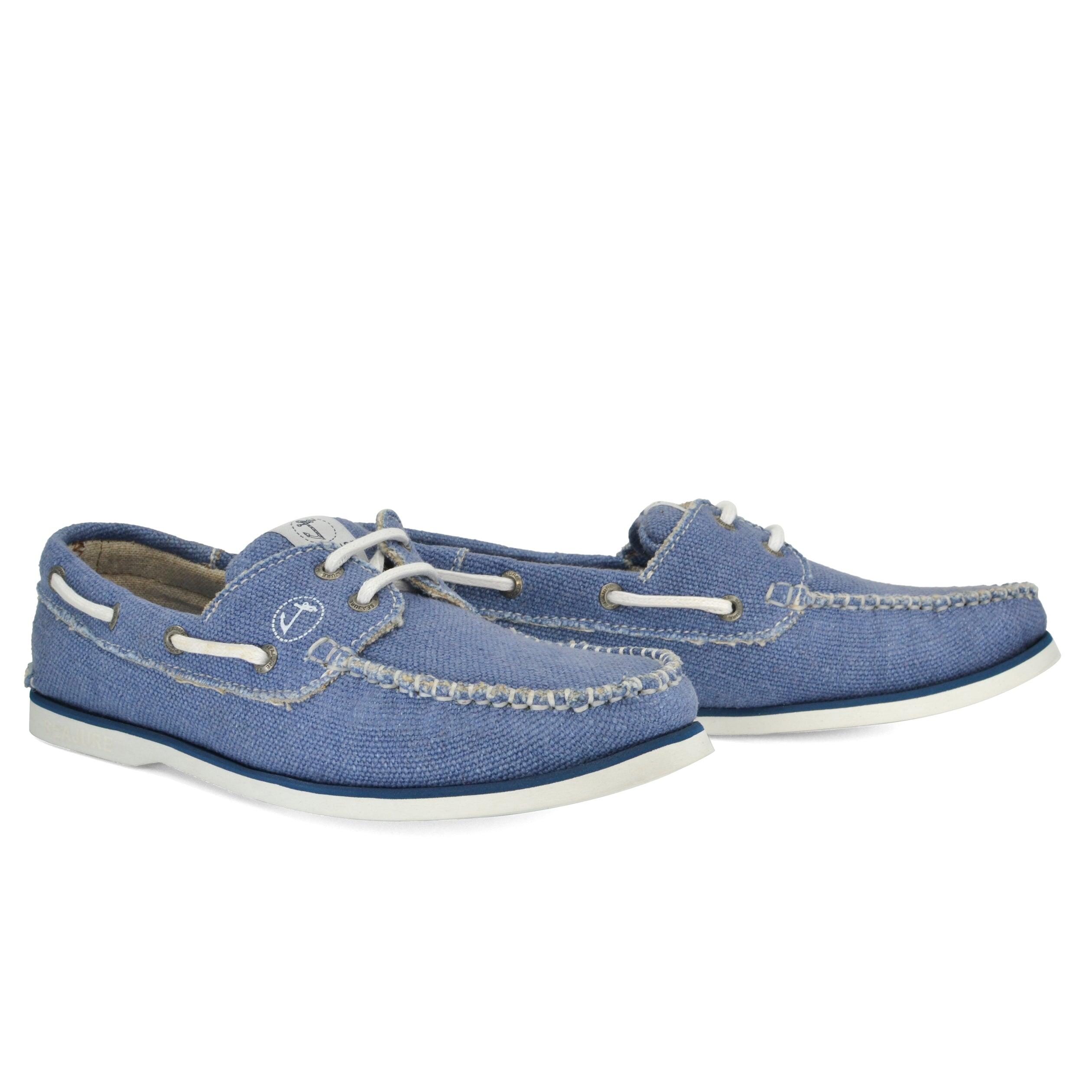 Zapatos Náuticos Cáñamo y Vegan Seajure Fidden Hombre Azul 3/5