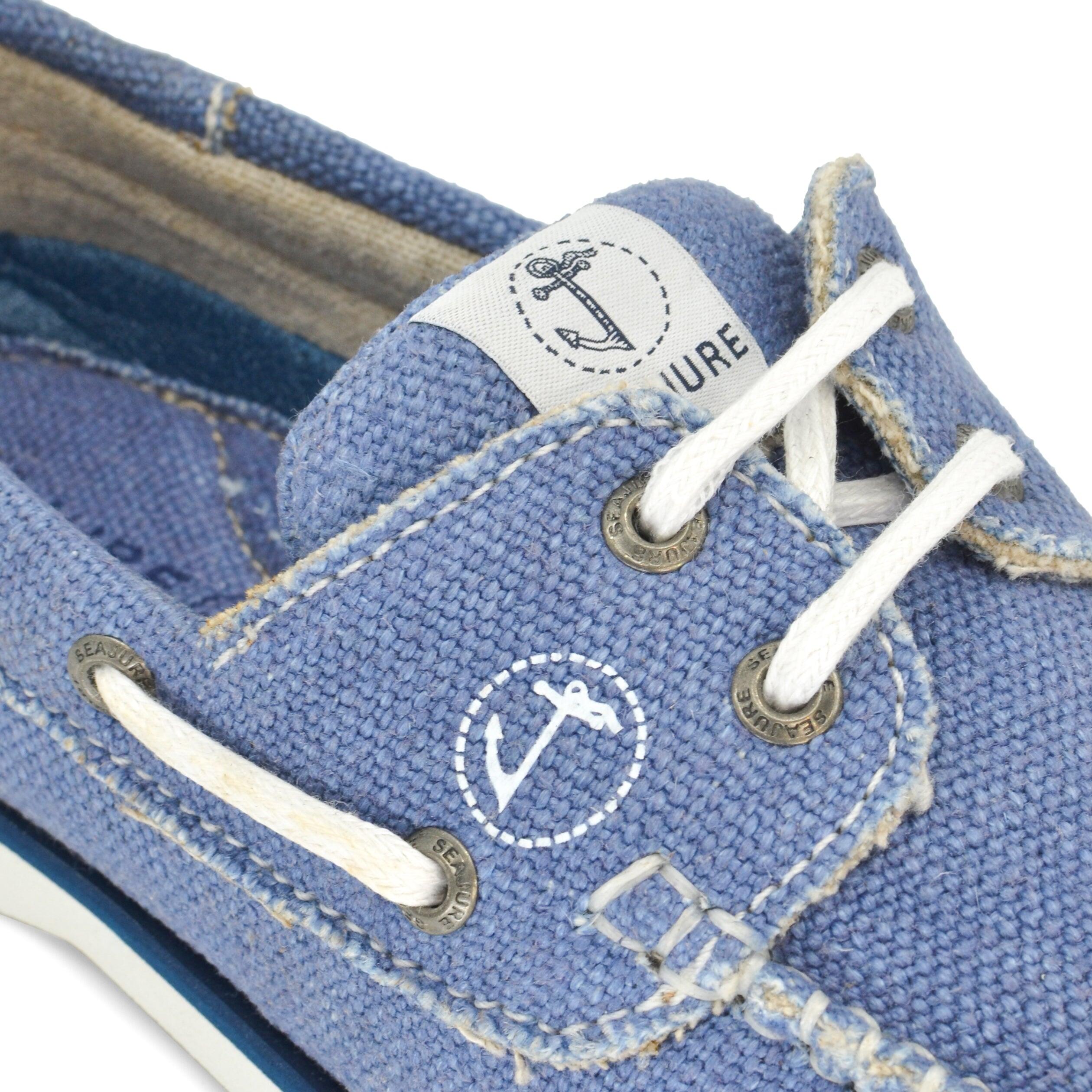 Zapatos Náuticos Cáñamo y Vegan Seajure Fidden Hombre Azul 4/5