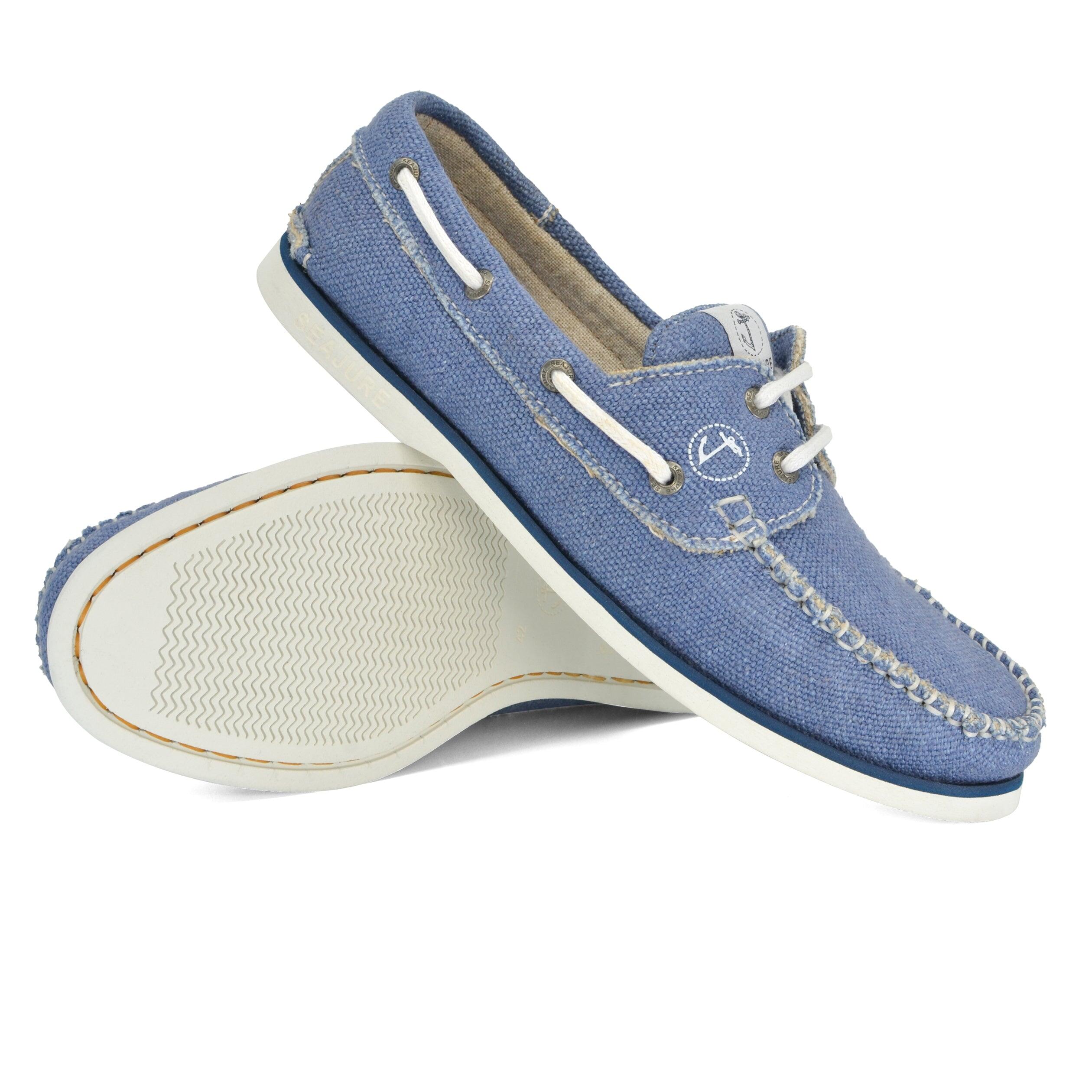 Zapatos Náuticos Cáñamo y Vegan Seajure Fidden Hombre Azul 2/5