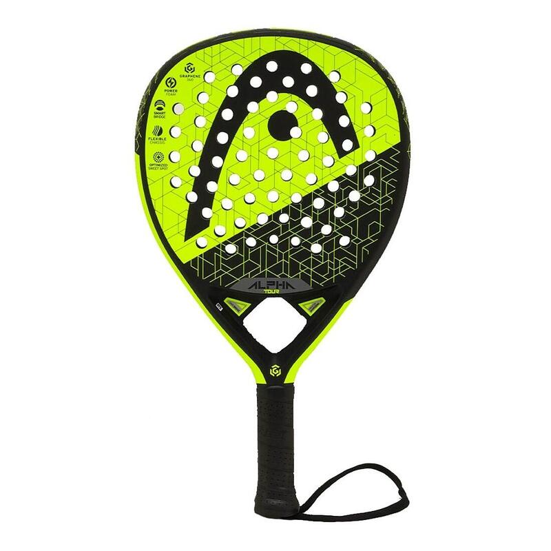 Padelracket Graphene 360 Alpha Tour geel