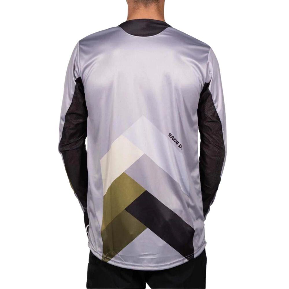 Maillot BMX Manches Longues Staystrong - Chevron Gris/Camo 2/4