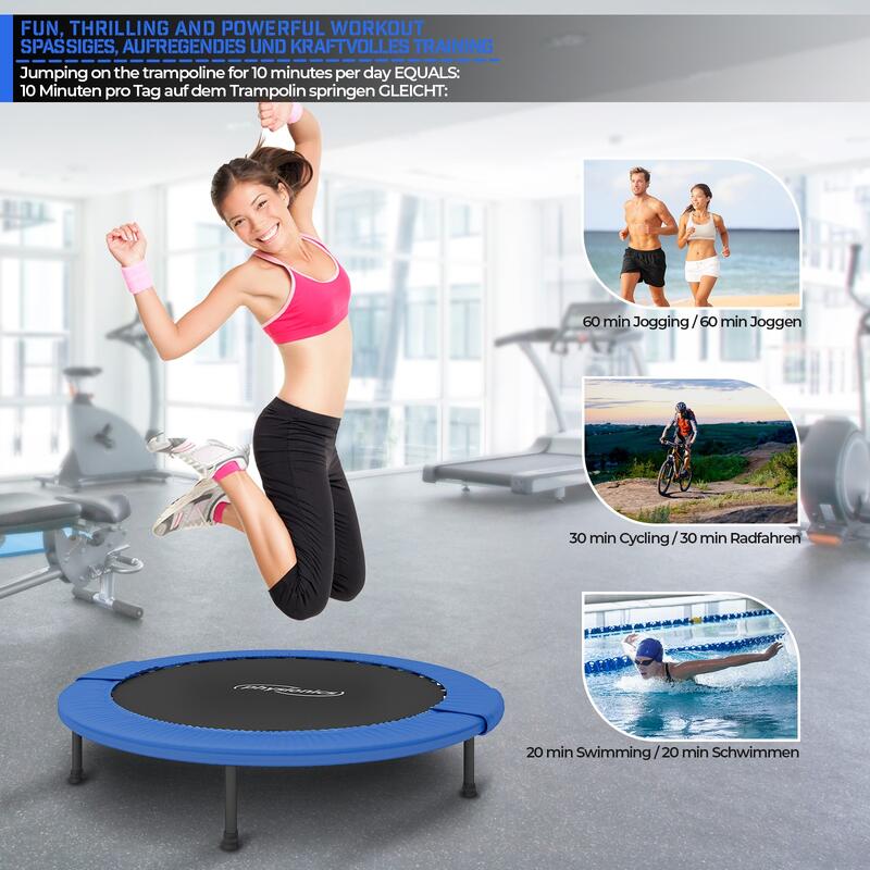 Physionics Fitness Trampoline Blauw