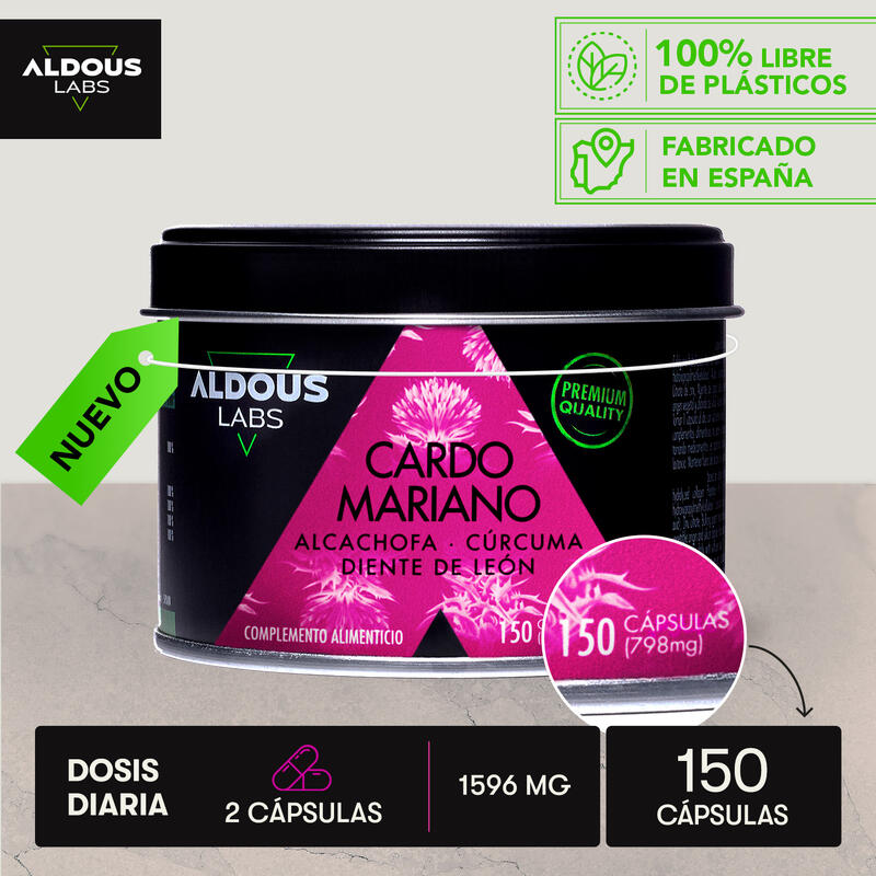 Cardo Mariano con Alcachofa, Cúrcuma, Diente de León y Desmodium