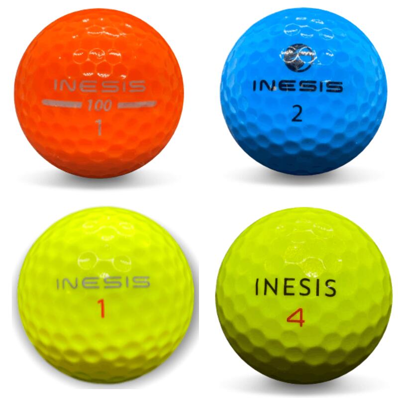 Balles de golf d'occasion - Mix Inesis Couleur -X50 Qualité AAA