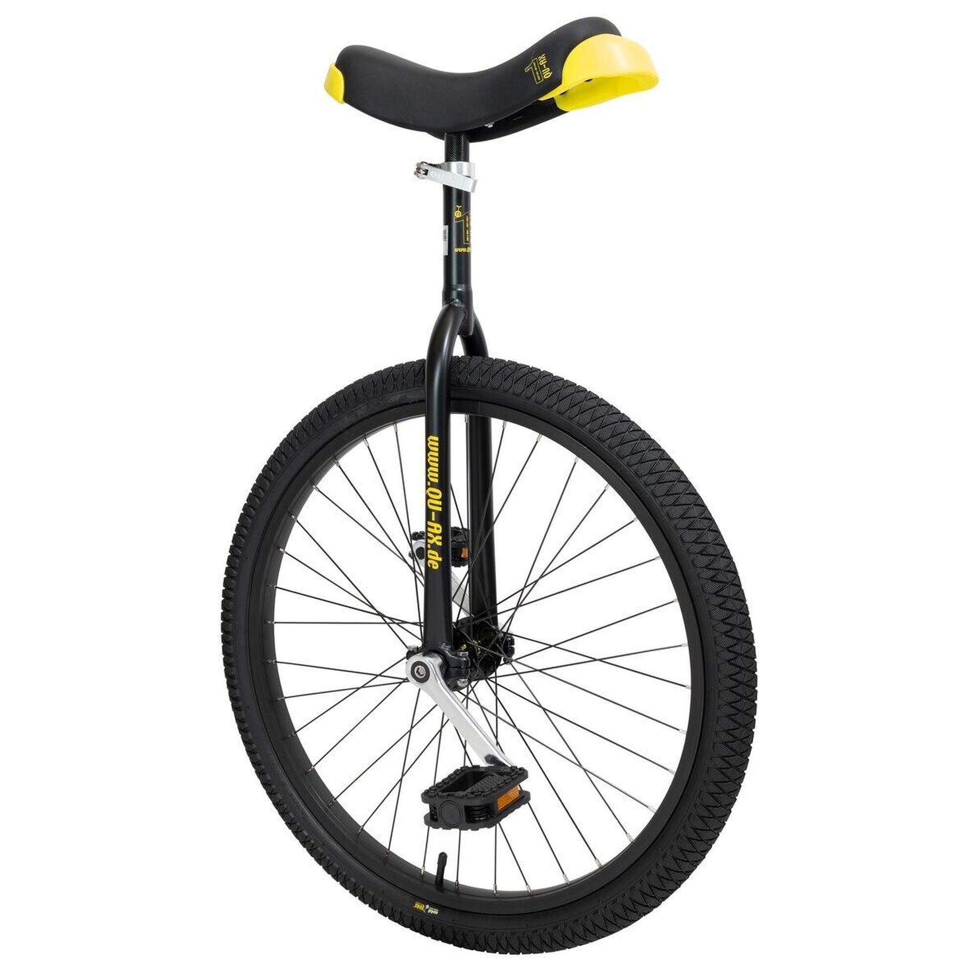 Qu-Ax Outdoor Unicycle, 26" tire (ø 66 cm), black frame