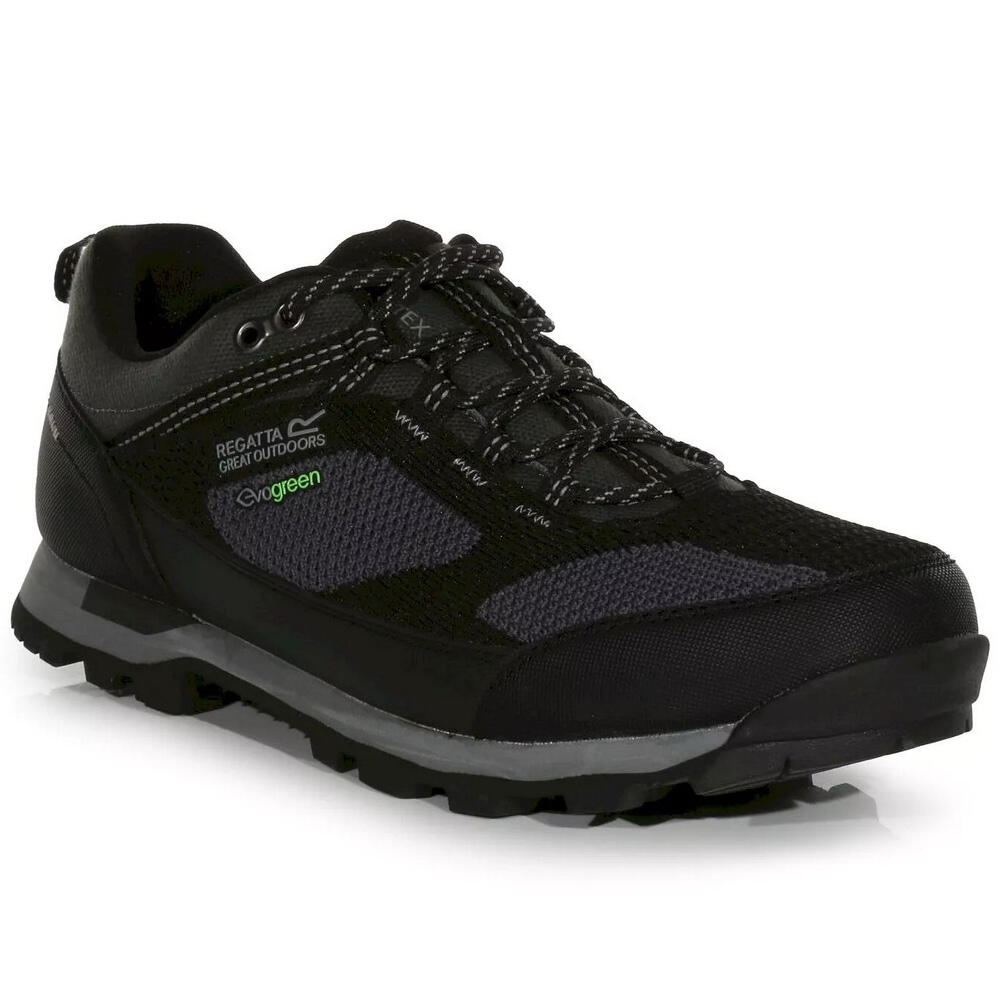 REGATTA Mens Blackthorn Evo Walking Shoes (Black/Dark Steel)