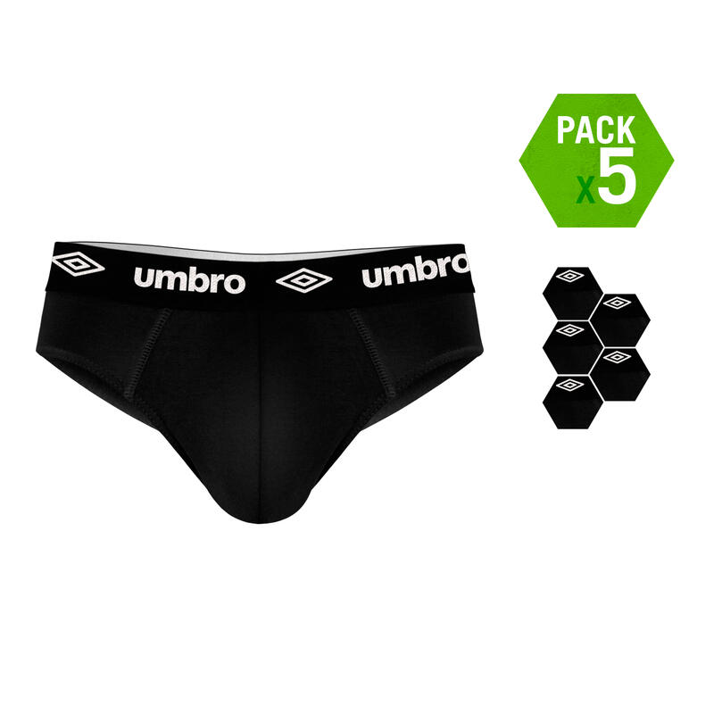 Pak 5 umbro -onderbroek in zwart