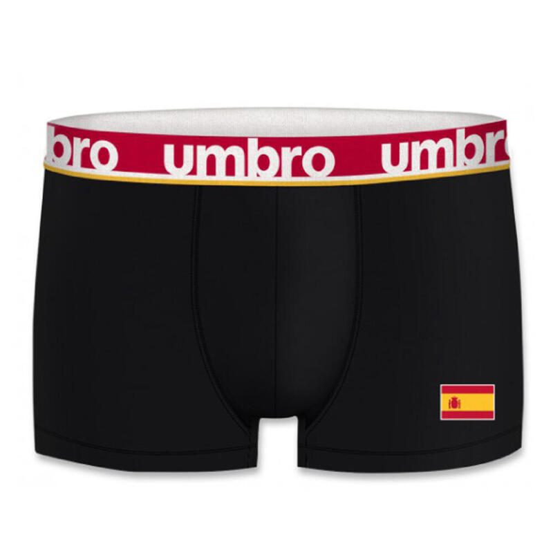 Boxer sous-vêtements Umbro Eurocopa Soccer 2021 Espagne Color noir