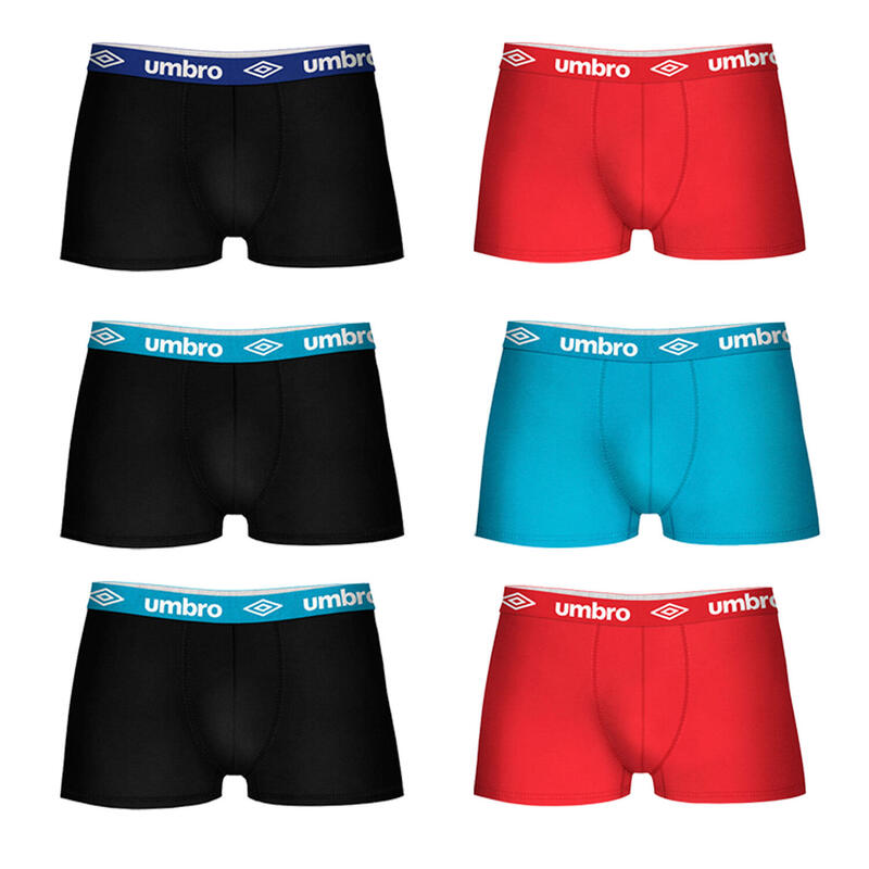 Pack 6 sous-pants assortis Umbro en différentes couleurs