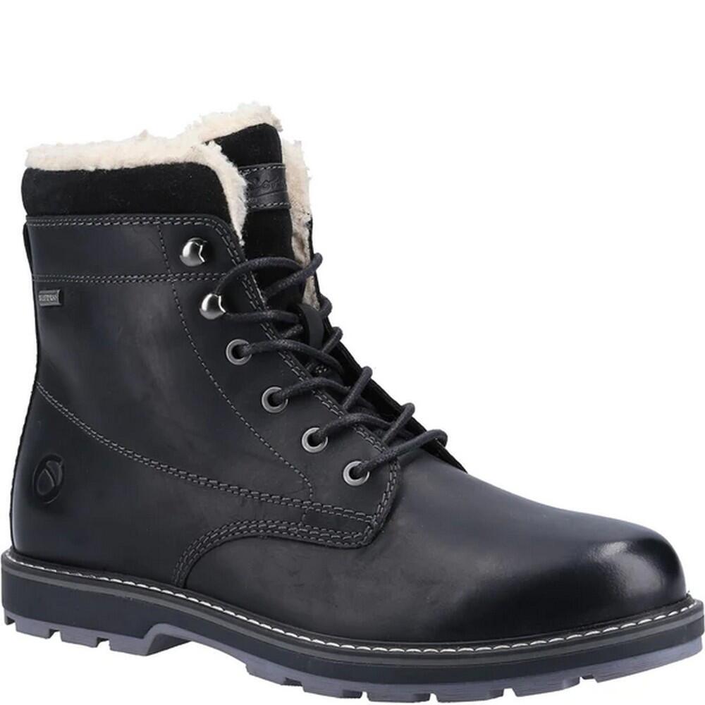 COTSWOLD Mens Bishop Leather Boots (Black)