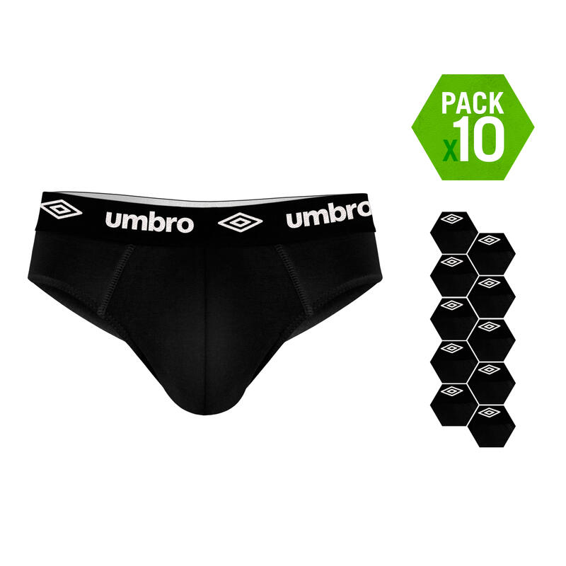 Pack de sous-vêtements 10 Umbro en noir