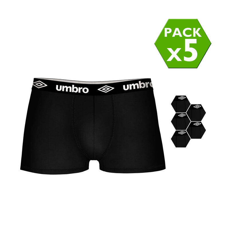 Pak 5 umbro -onderbroek in zwart
