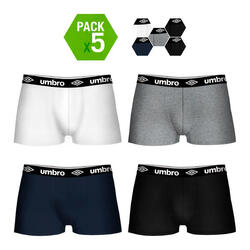 Pack 5 slips umbro de différentes couleurs pour garçon