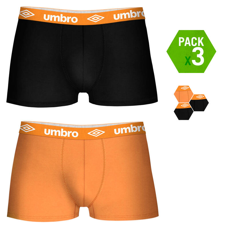 Pak 3 umbro -onderbroek in verschillende kleuren