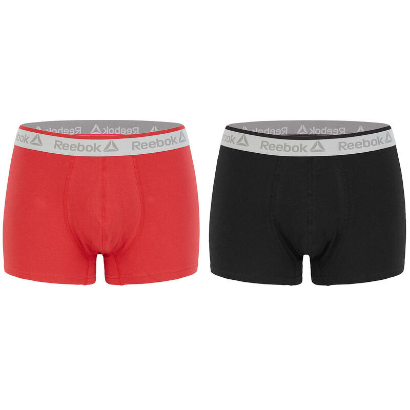 Pak 2 boxershorts van Reebok in zwart en rood