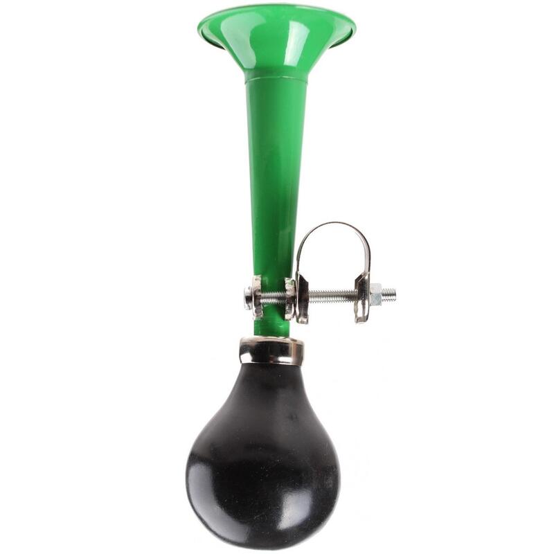 Claxon mini-trompeta verde, Bike Fun