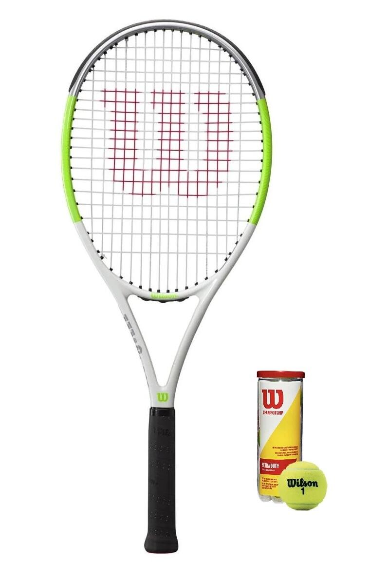 Wilson Blade Feel Team 103 Tennis Racket + 3 Balls 1/1