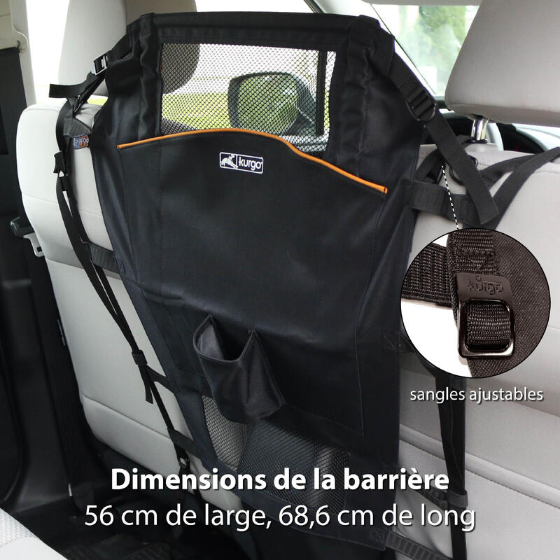 BARRIERE DE SEPARATION "BACKSEAT" (POUR LE CONFORT DE VOTRE CHIEN EN VOITURE)