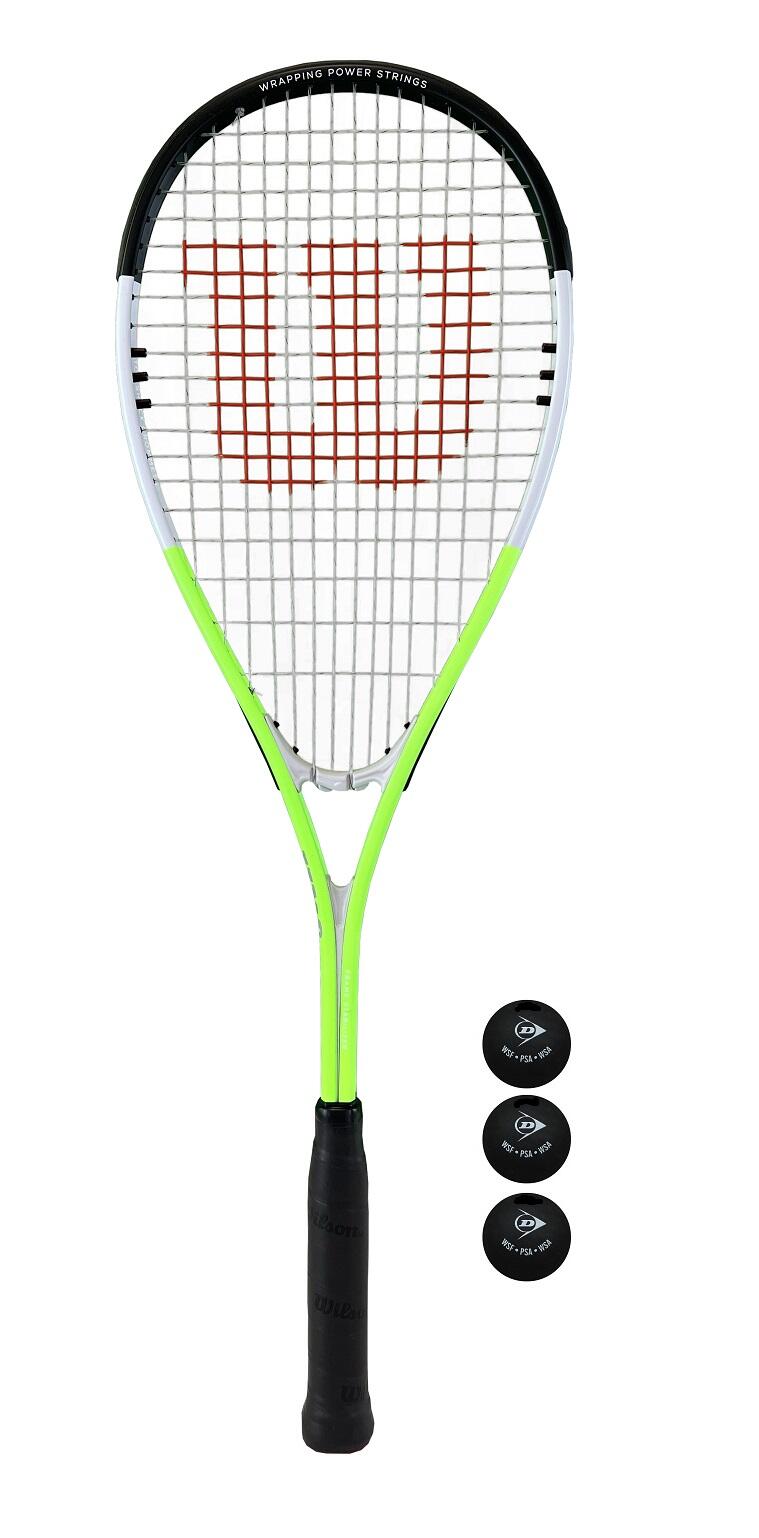 Wilson Blade XP Squash Racket with Wilson Protective Cover & 3 Squash Balls 1/1