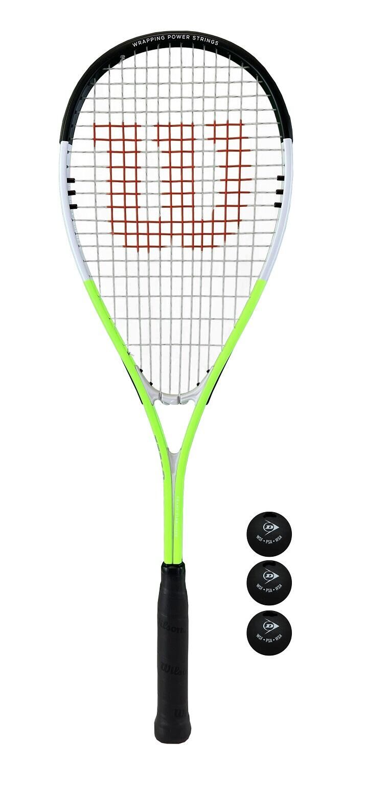 WILSON Wilson Blade XP Squash Racket with Wilson Protective Cover & 3 Squash Balls