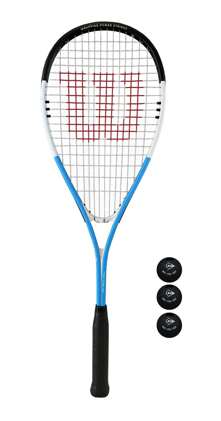 Wilson Ultra XP Squash Racket with Wilson Protective Cover & 3 Squash Balls 1/1