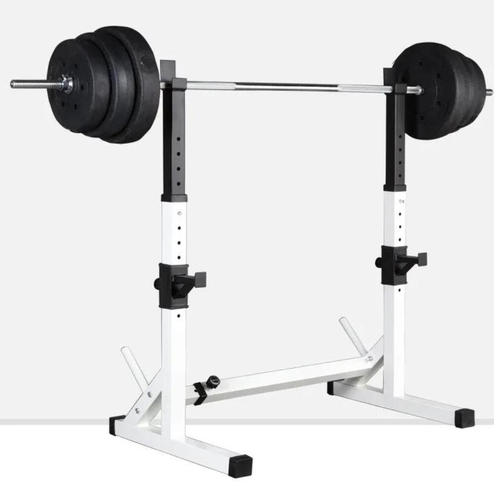 Rack Réglable Squat Blanc Fitness Tech 3/6
