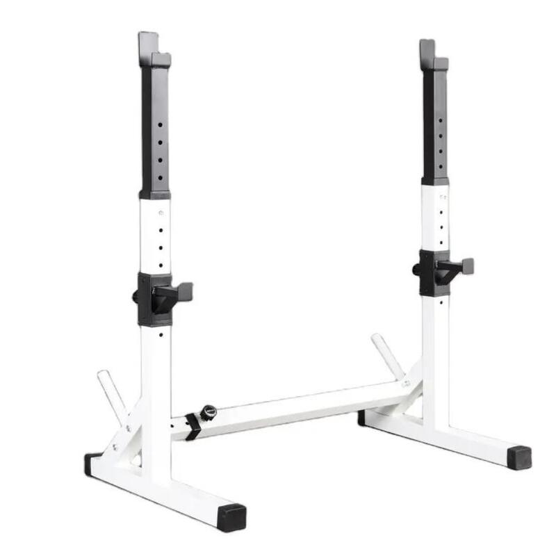 Rack Réglable Squat Blanc Fitness Tech