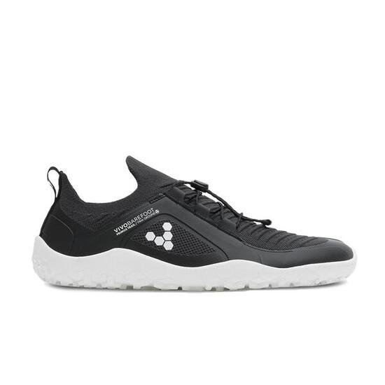Panowie outdoorowy Vivobarefoot Primus Trail Knit Fg - Męskie - Obsydian/Biały