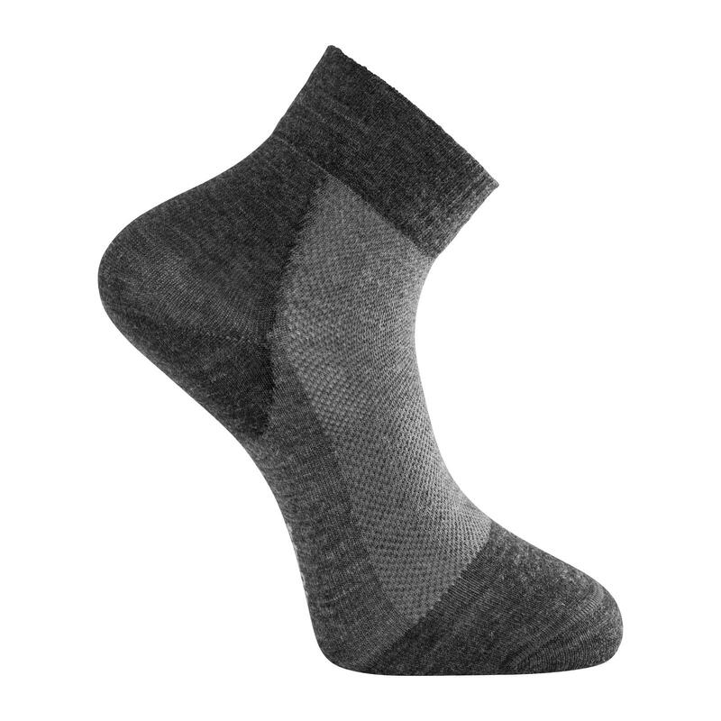 Woolpower Calcetines Skilled Liner Short - Gris oscuro/Gris