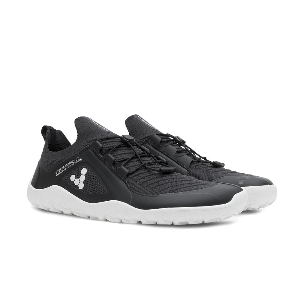 Vivobarefoot Primus Trail Knit Fg - Mens - Obsidian/White 4/7