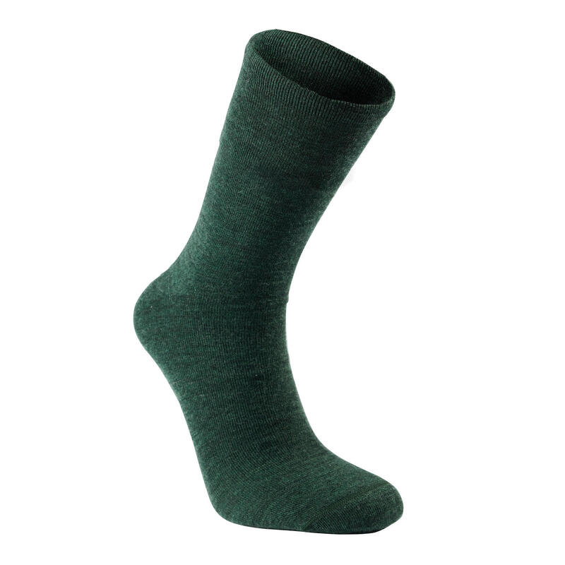 Woolpower Calcetines Merino Liner Classic LITE - Verde Bosque