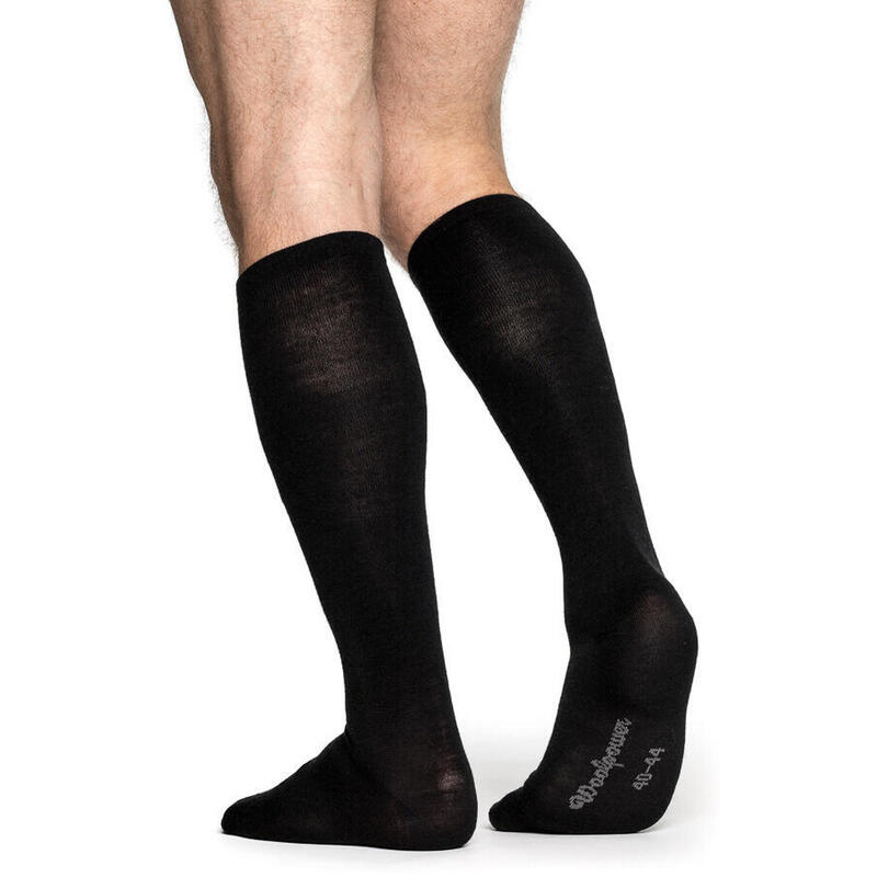 Woolpower Merino Socks Liner Knee-high - Noir