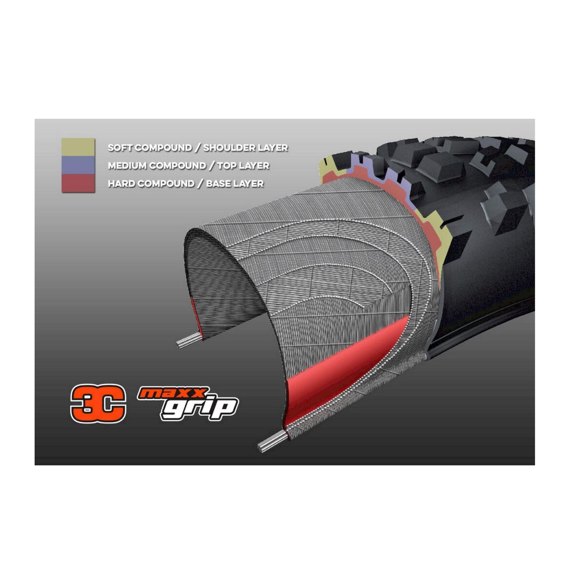 Pneu ASSEGAI (DH) - 29x2.50 WT - tr. souple - 60x2 TPI - 3C Grip / TR / DH 4/4