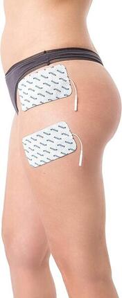 2 grands pads d'électrodes axion - 12x7 cm pour TENS - EMS