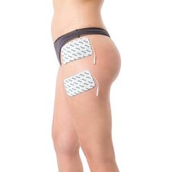 2 grands pads d'électrodes axion - 12x7 cm pour TENS - EMS