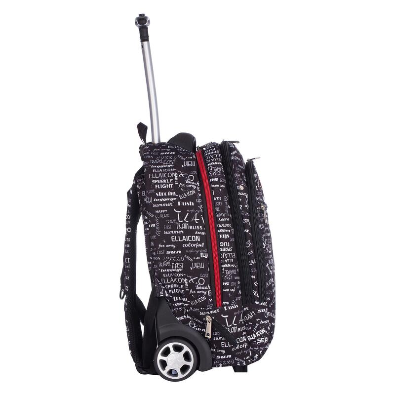 Ella Icon - Rucsac Tip Troler Urban - Negru - 50x35x22 cm