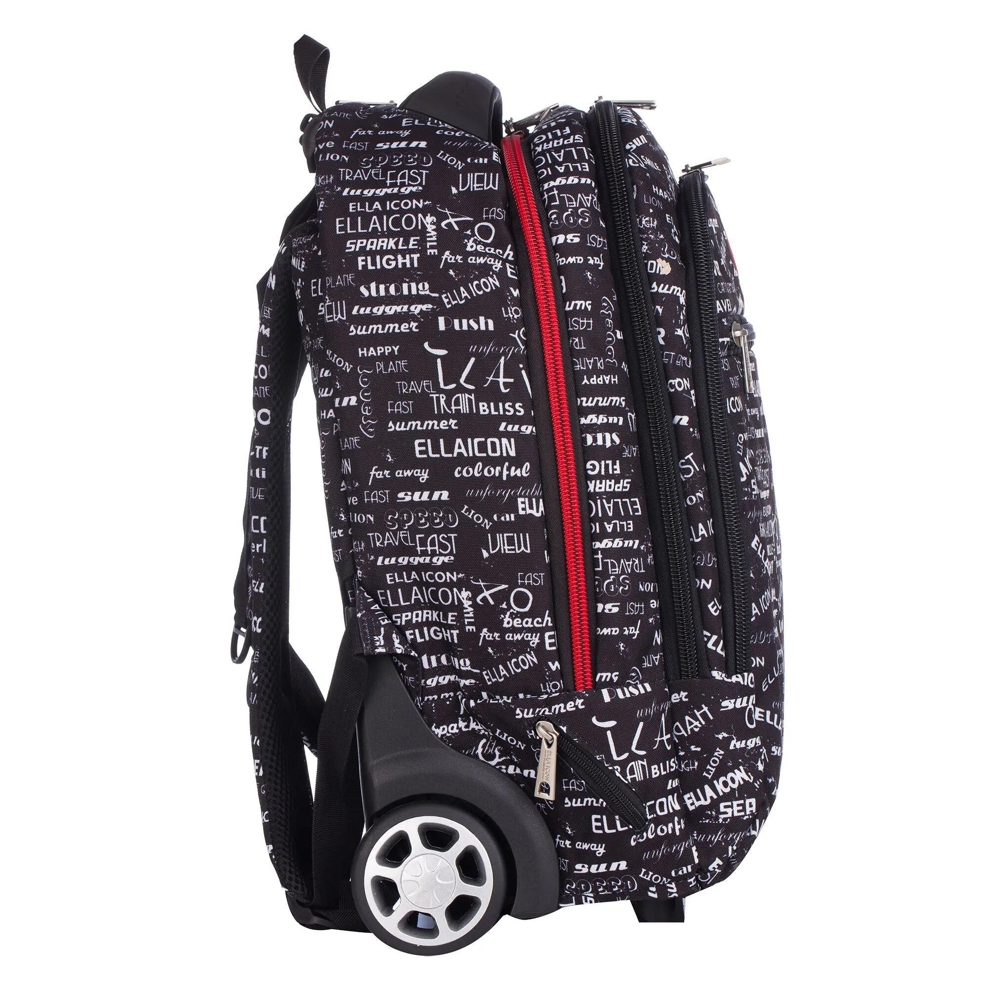 Ella Icon - Rucsac Tip Troler Urban - Negru - 50x35x22 cm 4/11